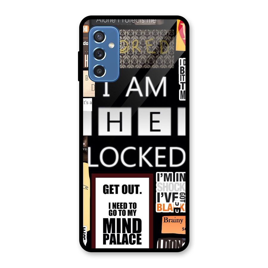 Mystery Pattern Glass Back Case for Galaxy M52 5G