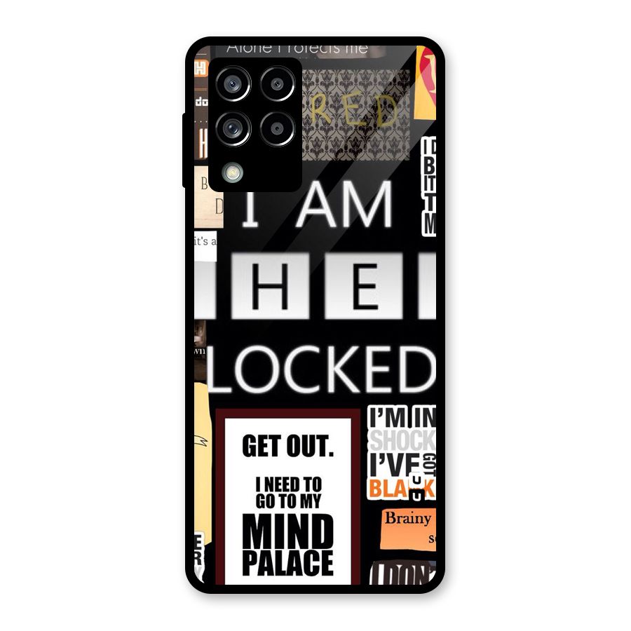 Mystery Pattern Glass Back Case for Galaxy M53 5G