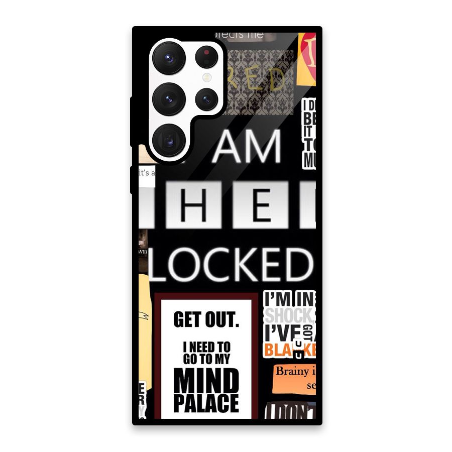 Mystery Pattern Glass Back Case for Galaxy S22 Ultra 5G