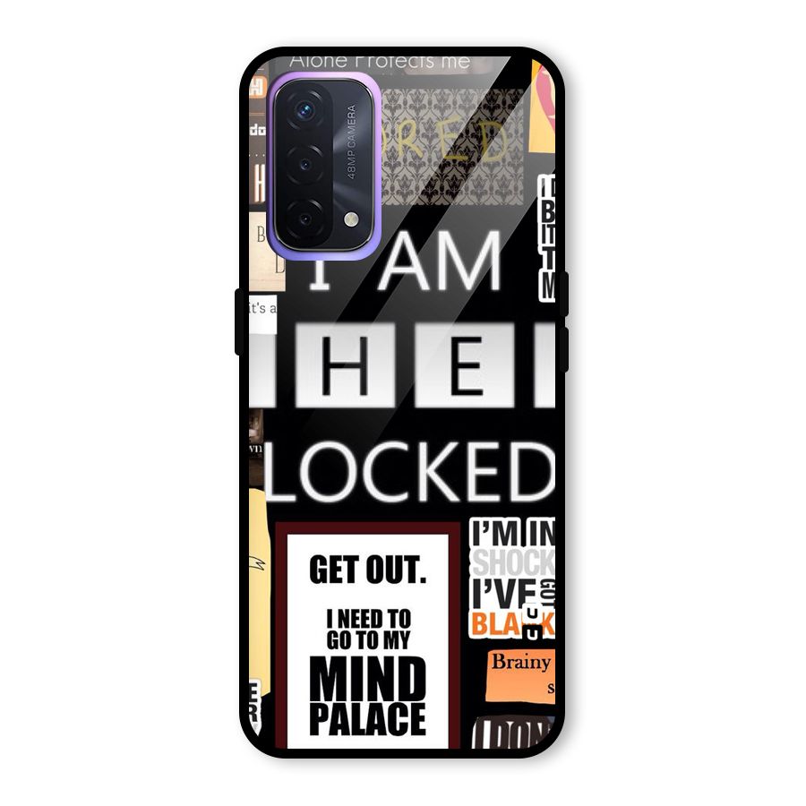 Mystery Pattern Glass Back Case for Oppo A74 5G