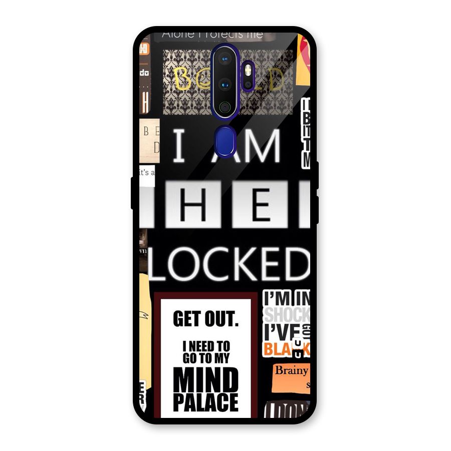 Mystery Pattern Glass Back Case for Oppo A9 (2020)