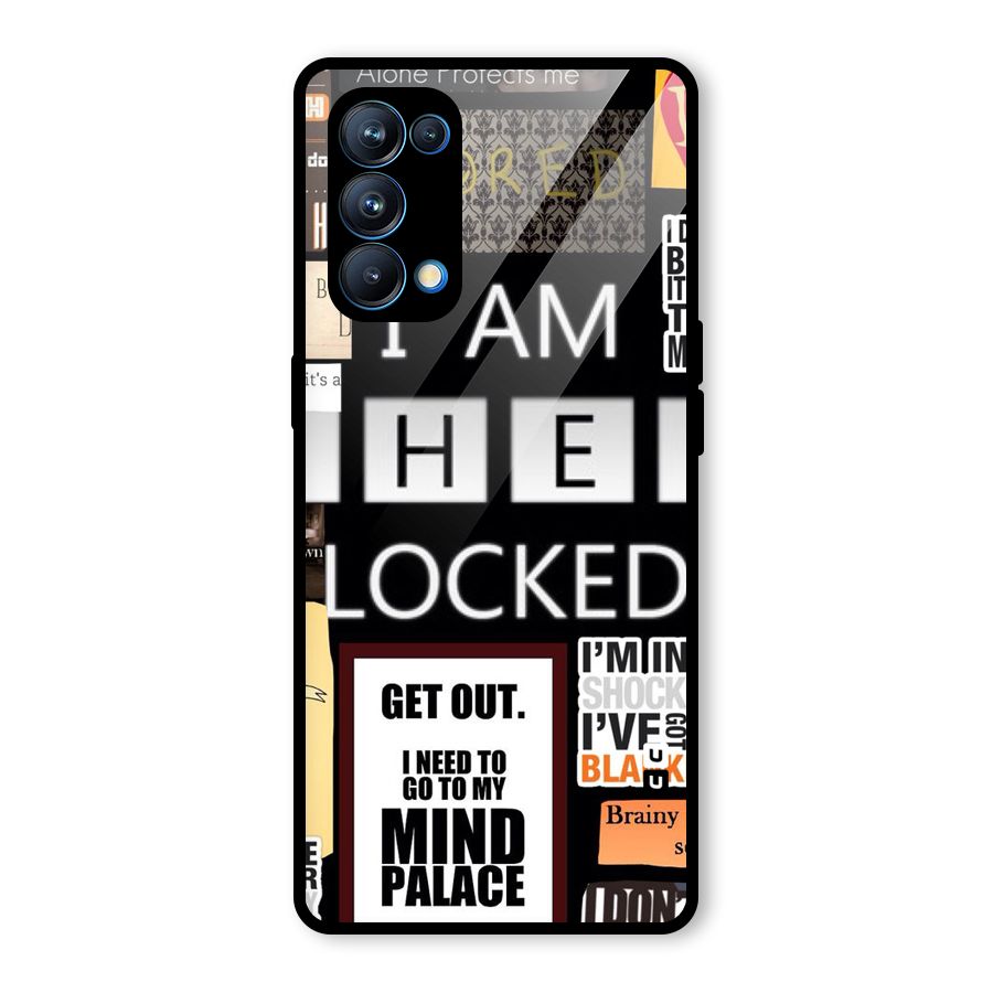Mystery Pattern Glass Back Case for Oppo Reno5 Pro 5G
