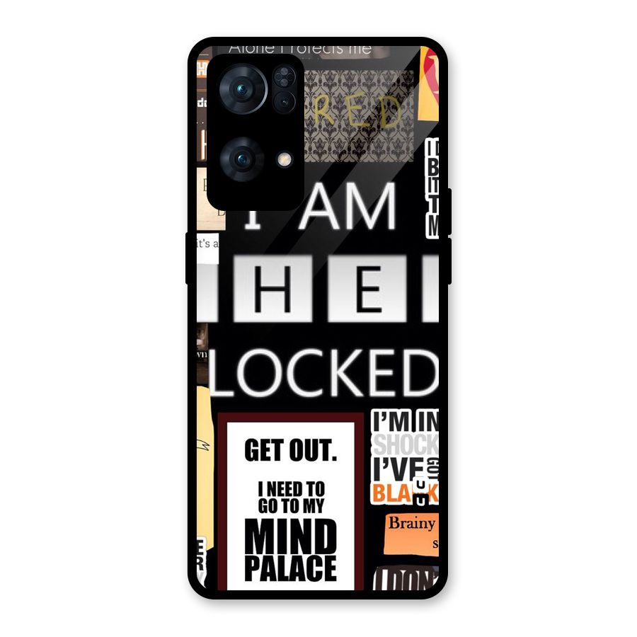 Mystery Pattern Glass Back Case for Oppo Reno7 Pro 5G
