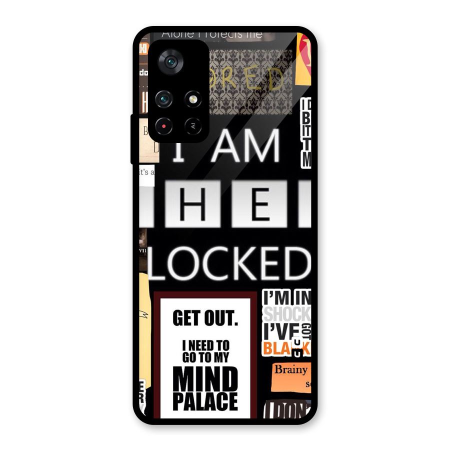 Mystery Pattern Glass Back Case for Poco M4 Pro 5G