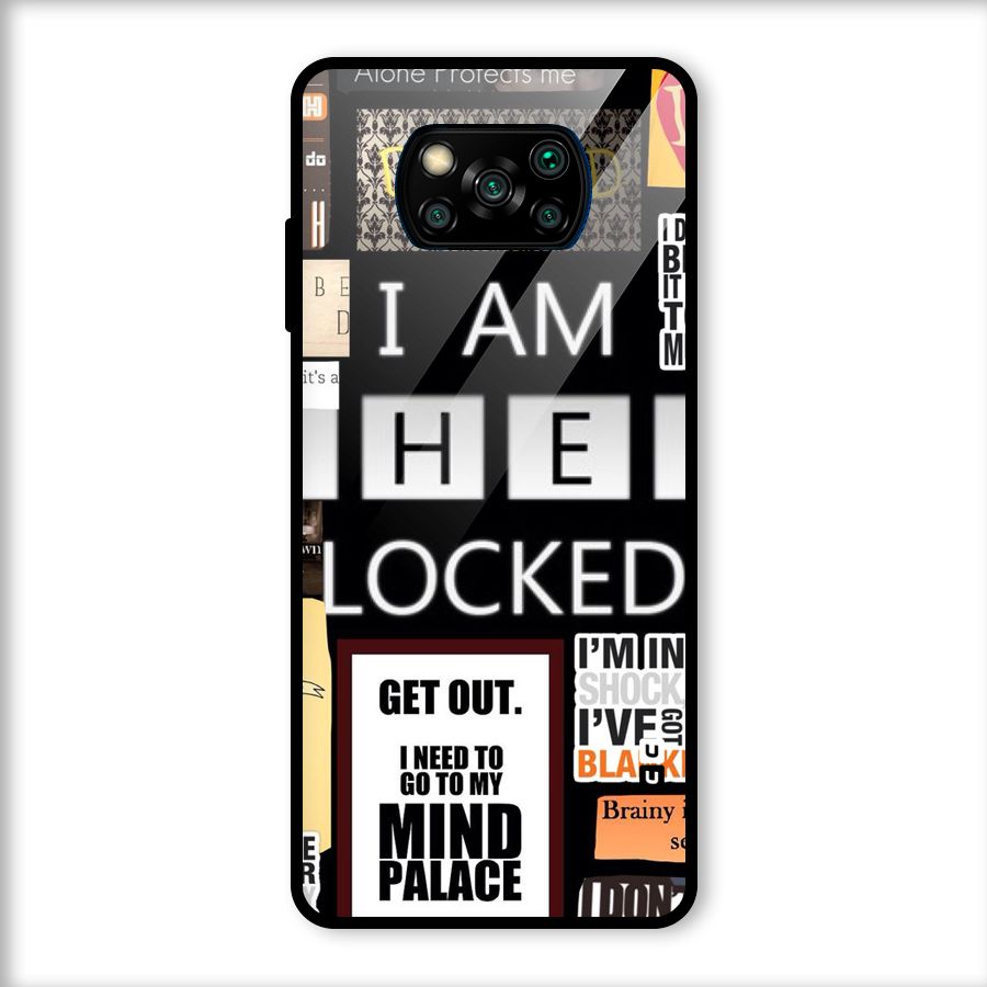 Mystery Pattern Glass Back Case for Poco X3