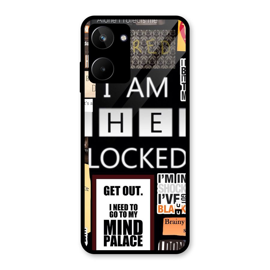 Mystery Pattern Glass Back Case for Realme 10