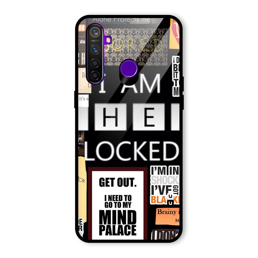 Mystery Pattern Glass Back Case for Realme 5 Pro