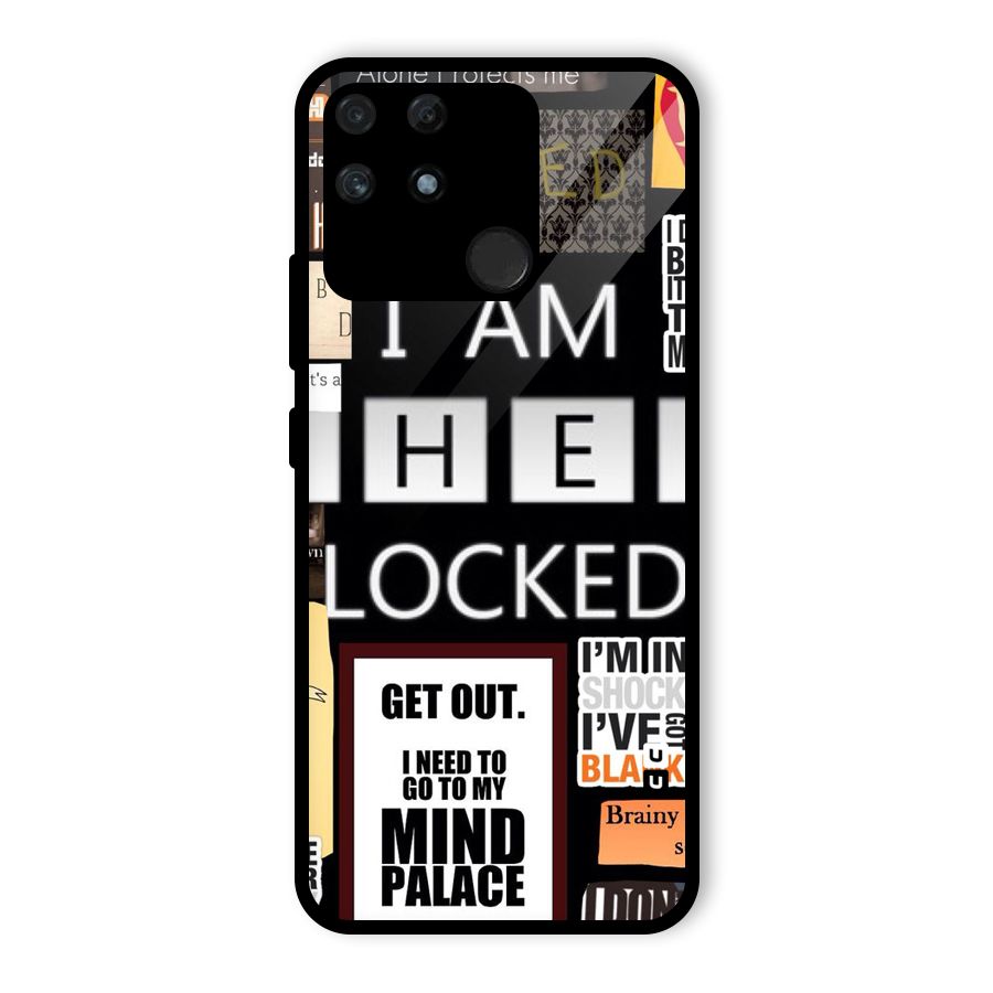 Mystery Pattern Glass Back Case for Realme Narzo 50A