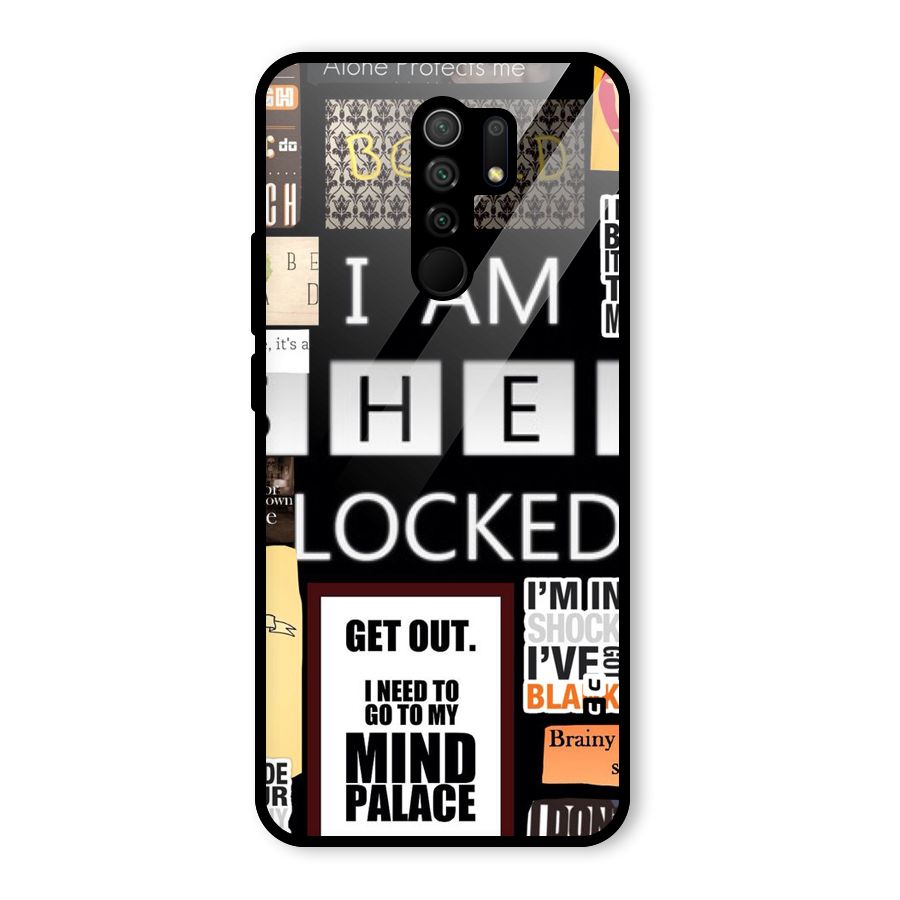 Mystery Pattern Glass Back Case for Redmi 9 Prime