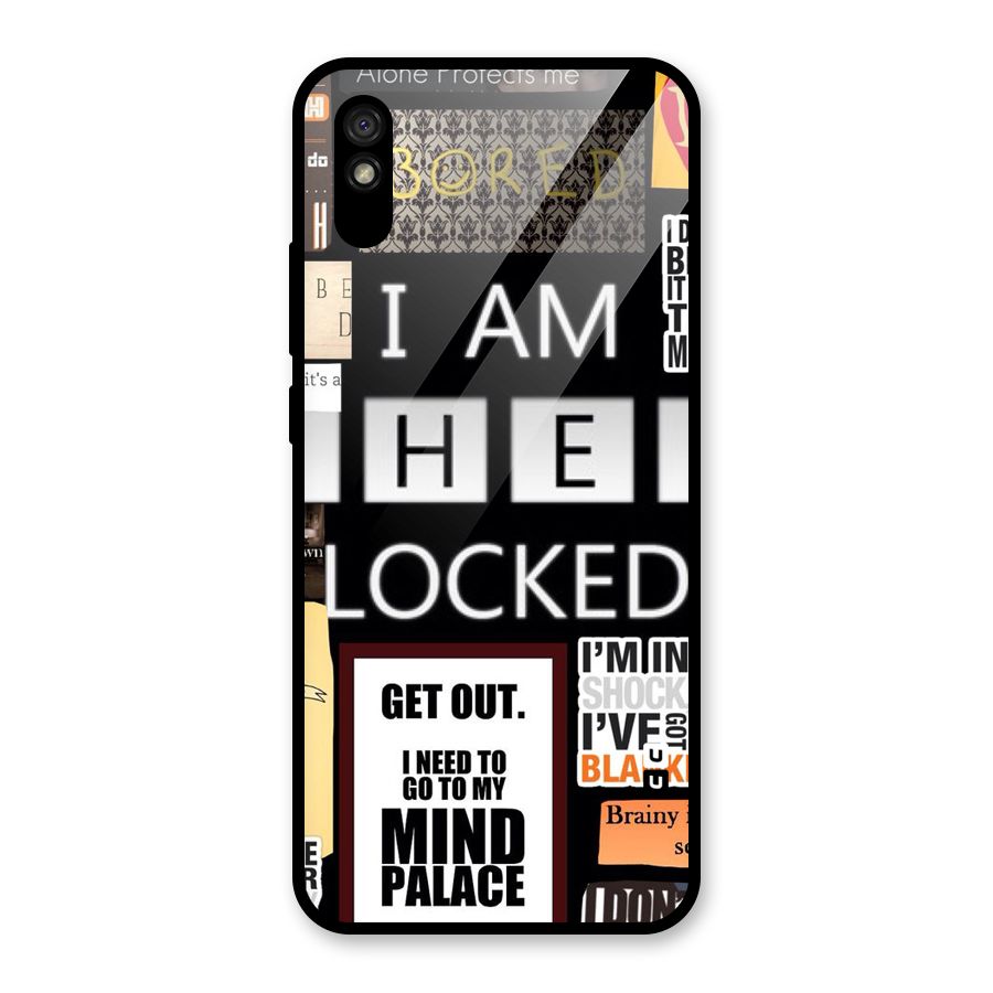 Mystery Pattern Glass Back Case for Redmi 9i
