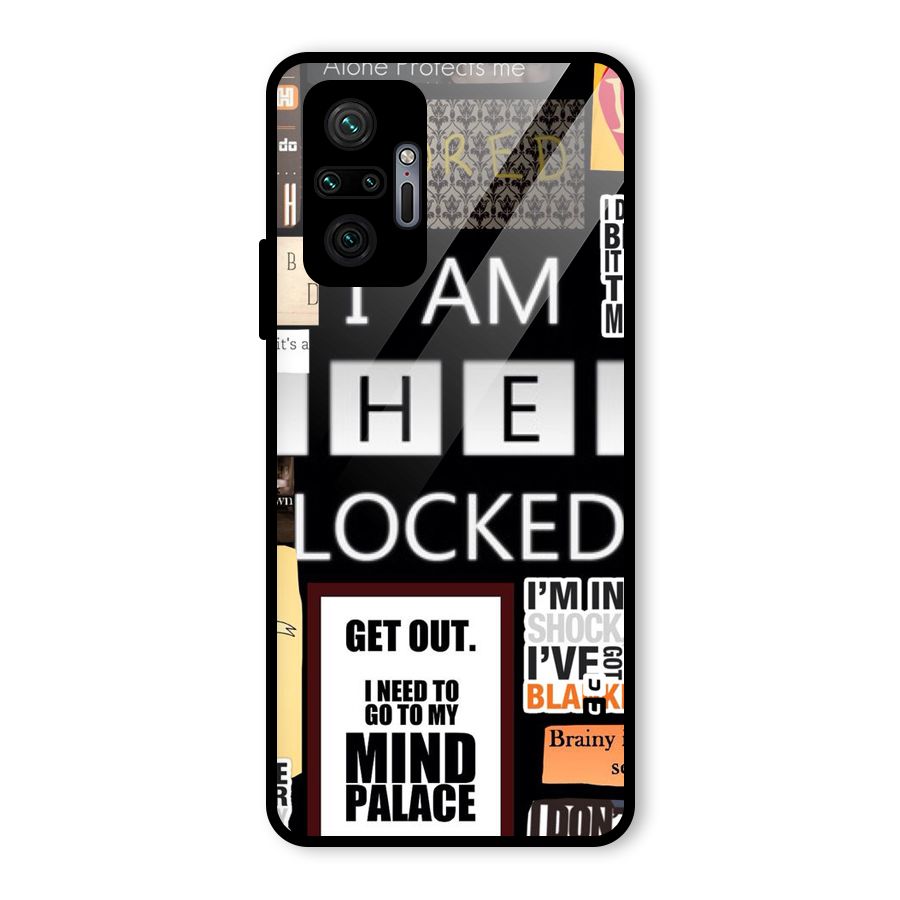 Mystery Pattern Glass Back Case for Redmi Note 10 Pro