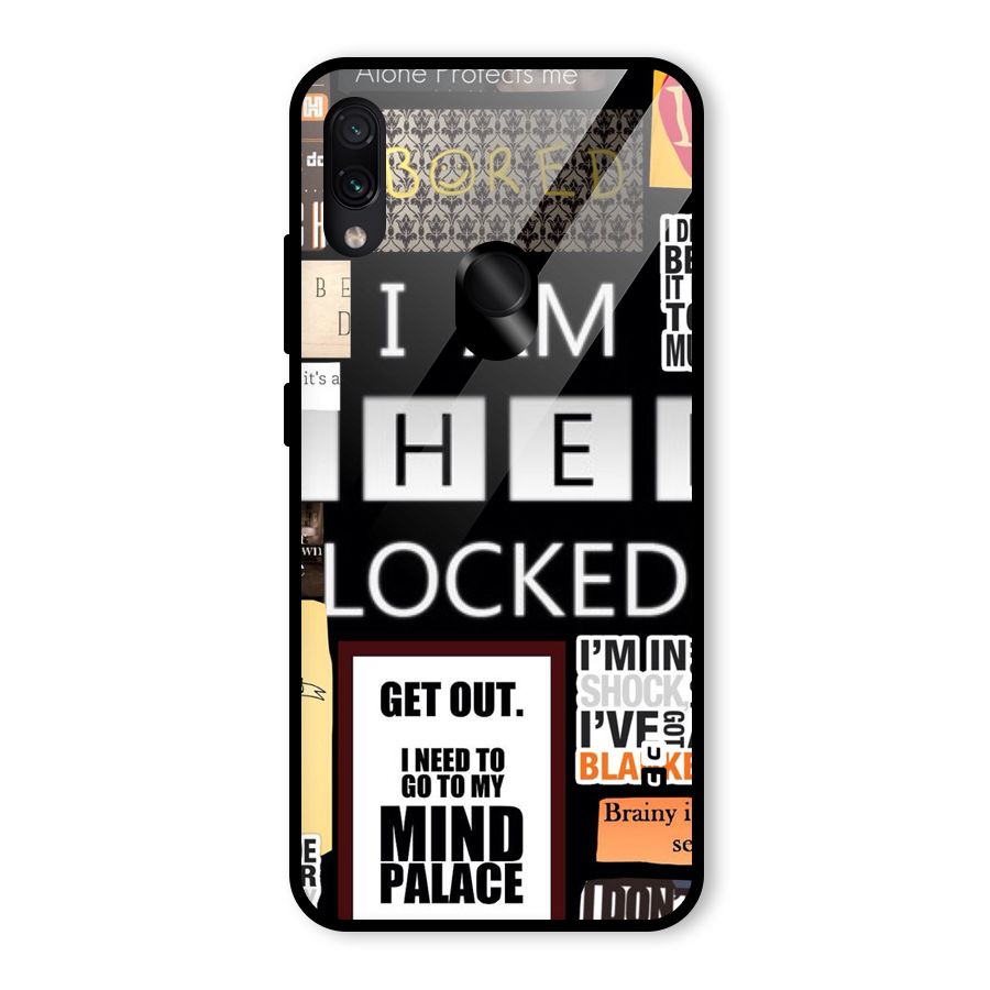 Mystery Pattern Glass Back Case for Redmi Note 7S