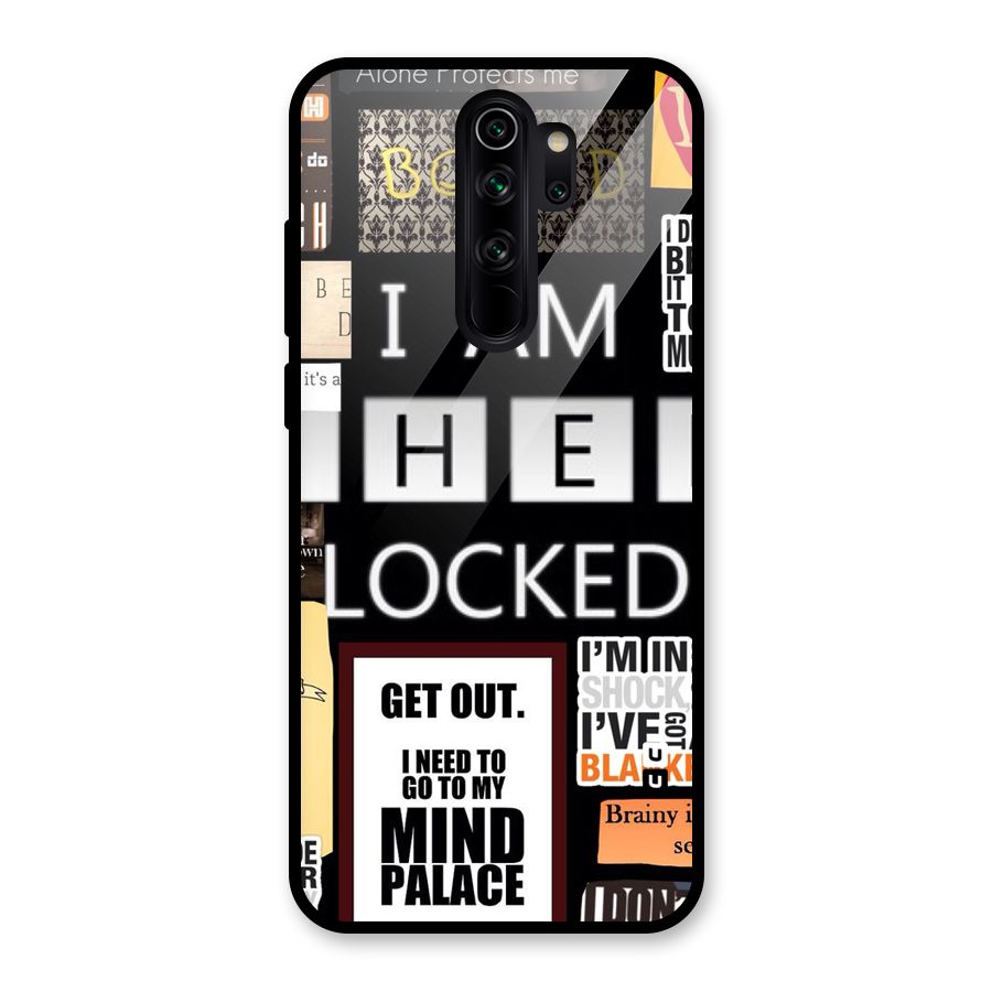 Mystery Pattern Glass Back Case for Redmi Note 8 Pro