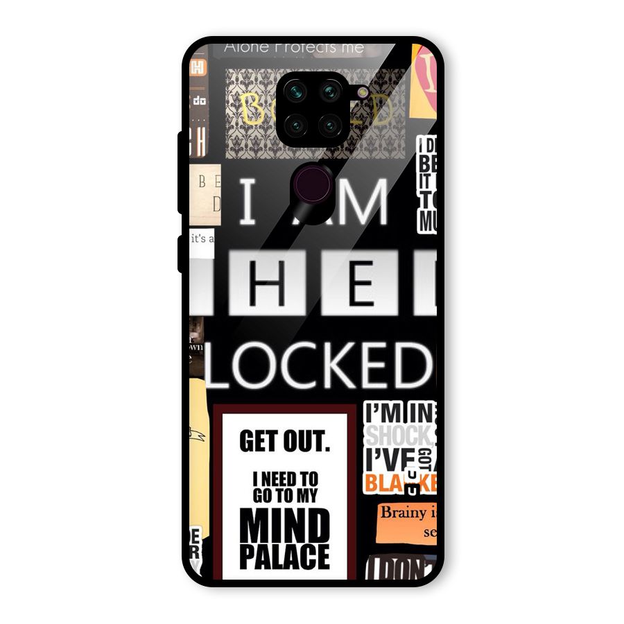 Mystery Pattern Glass Back Case for Redmi Note 9
