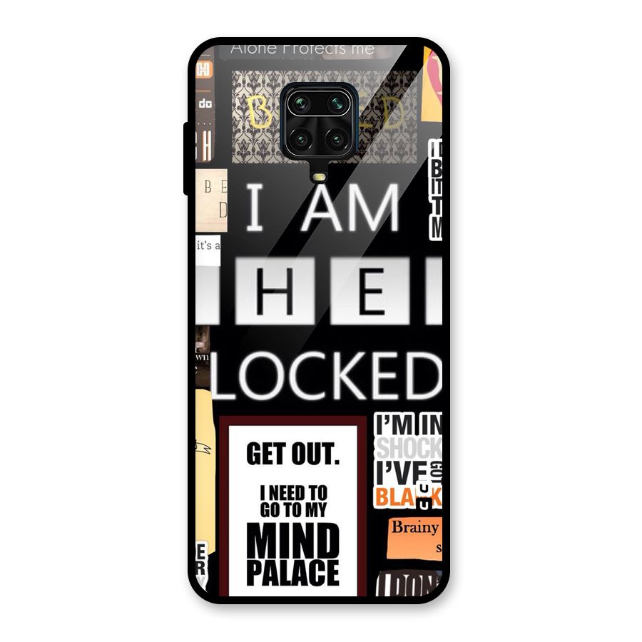 Mystery Pattern Glass Back Case for Redmi Note 9 Pro