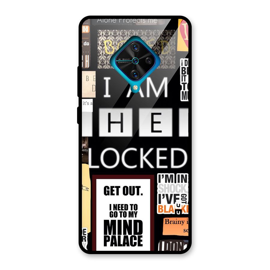 Mystery Pattern Glass Back Case for Vivo S1 Pro