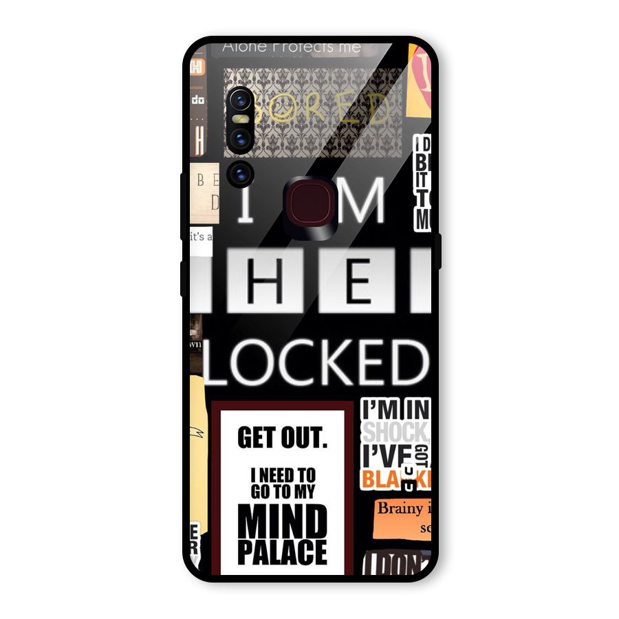 Mystery Pattern Glass Back Case for Vivo V15