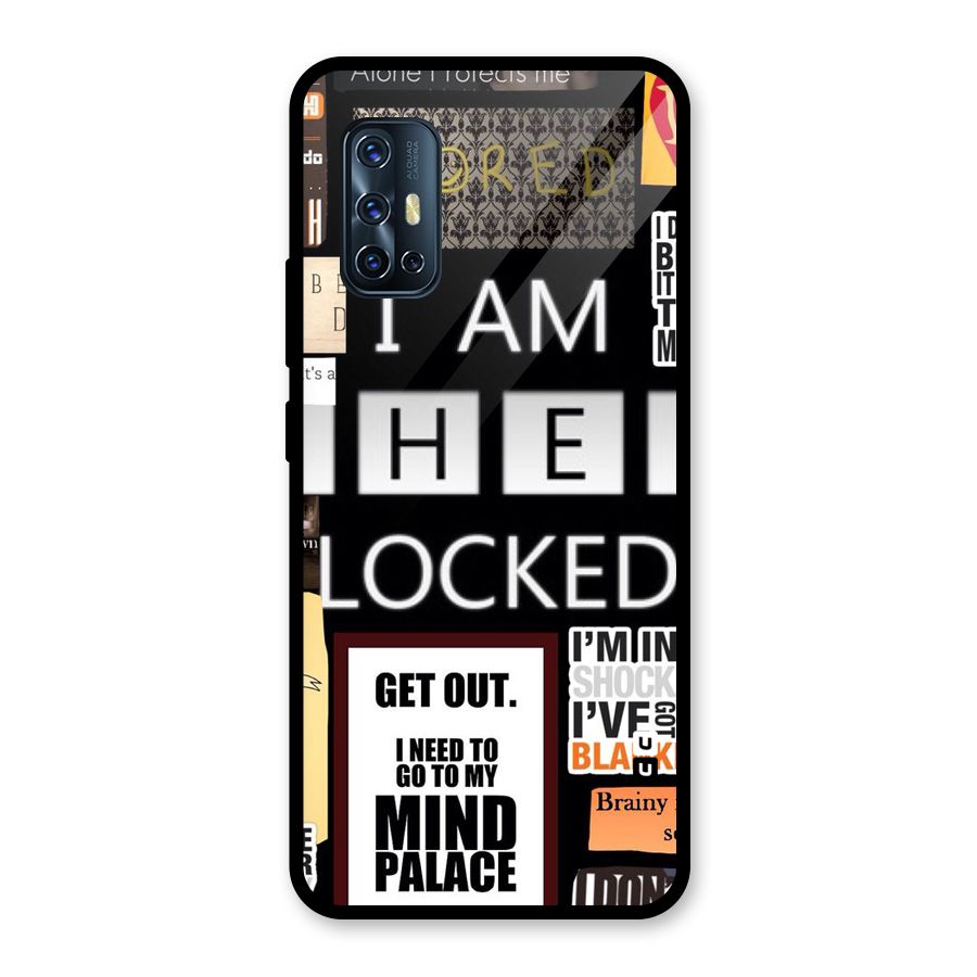 Mystery Pattern Glass Back Case for Vivo V17