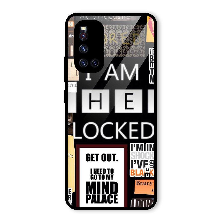 Mystery Pattern Glass Back Case for Vivo V19