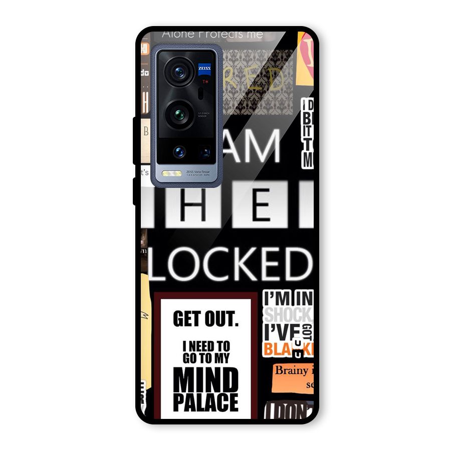 Mystery Pattern Glass Back Case for Vivo X60 Pro Plus