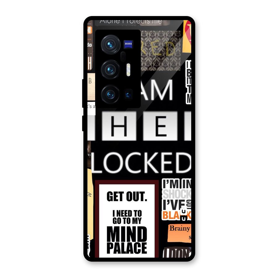 Mystery Pattern Glass Back Case for Vivo X70 Pro Plus