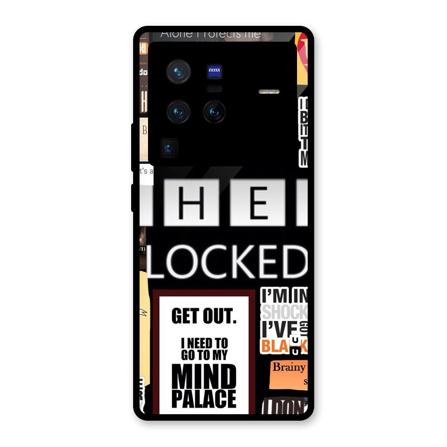 Mystery Pattern Glass Back Case for Vivo X80 Pro