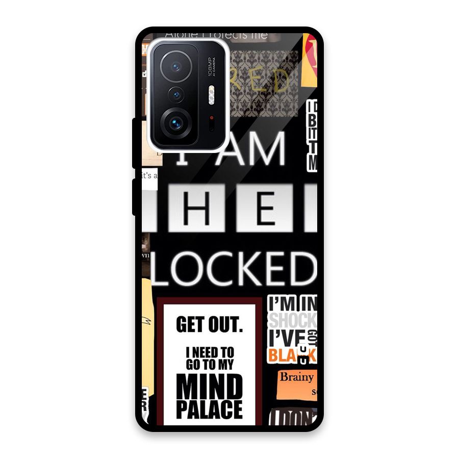 Mystery Pattern Glass Back Case for Xiaomi 11T Pro