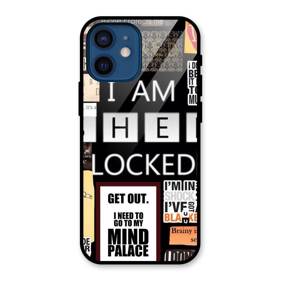 Mystery Pattern Glass Back Case for iPhone 12 Mini