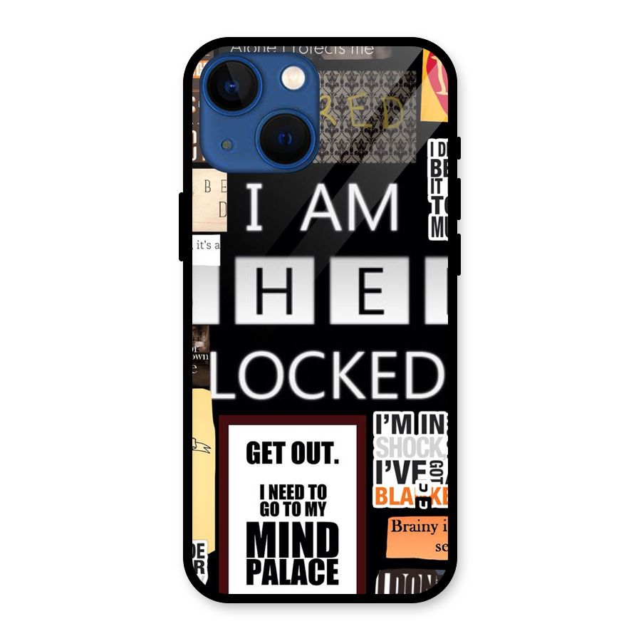 Mystery Pattern Glass Back Case for iPhone 13 Mini