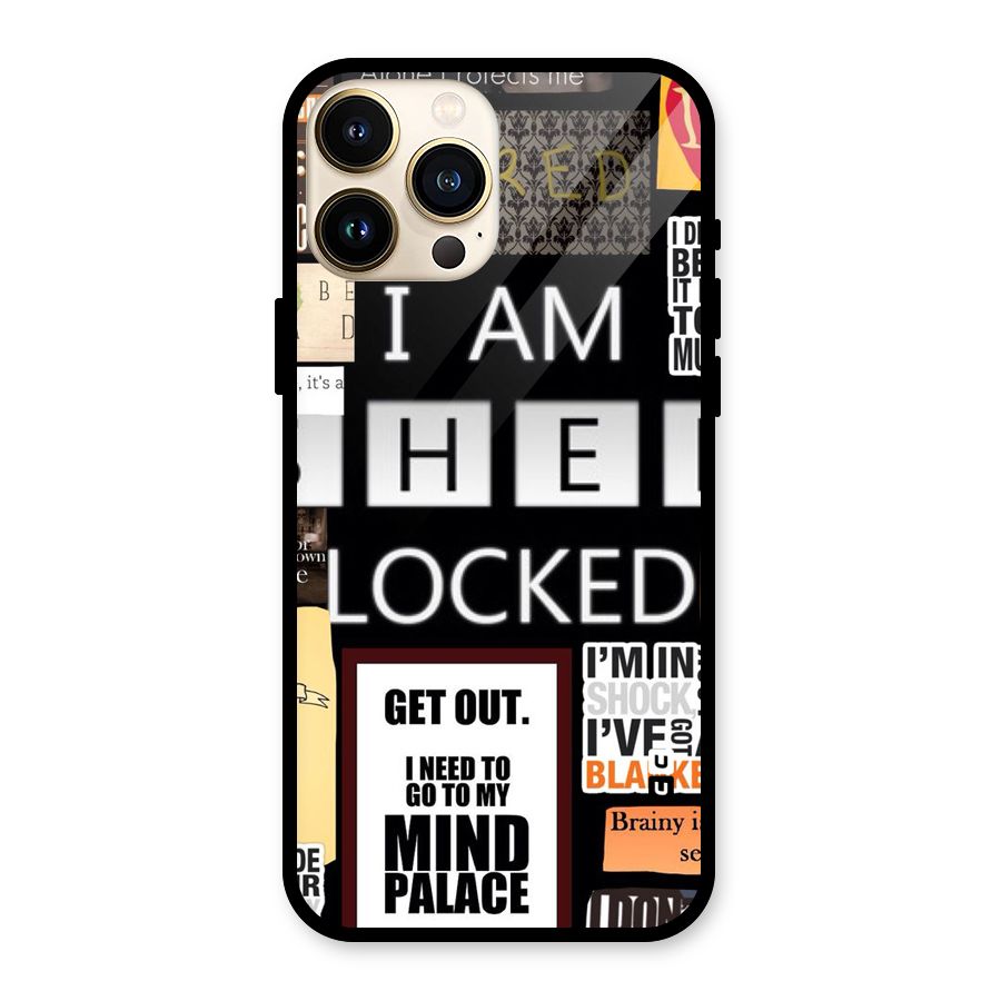 Mystery Pattern Glass Back Case for iPhone 13 Pro Max