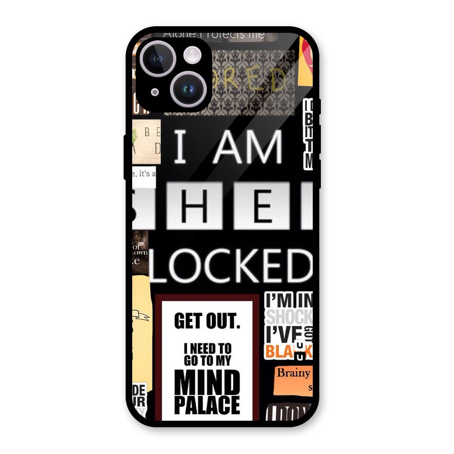 Mystery Pattern Glass Back Case for iPhone 14 Plus