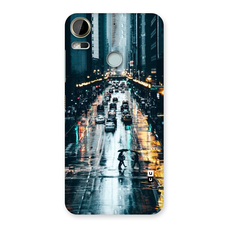 NY Streets Rainy Back Case for Desire 10 Pro