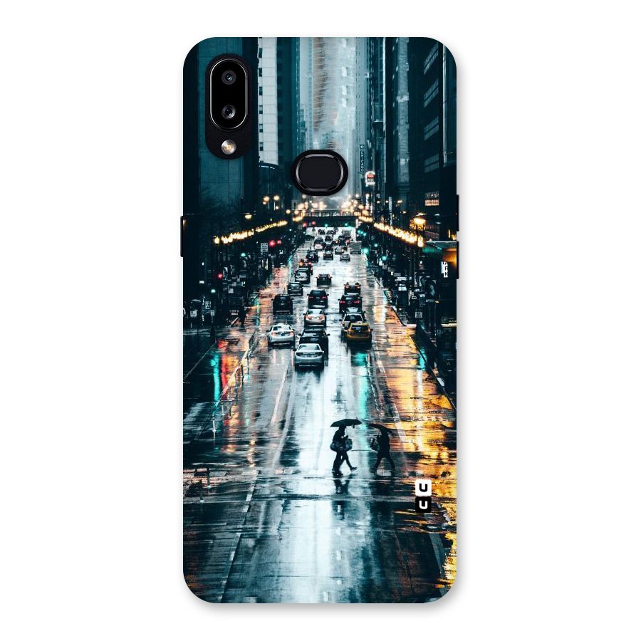 NY Streets Rainy Back Case for Galaxy A10s