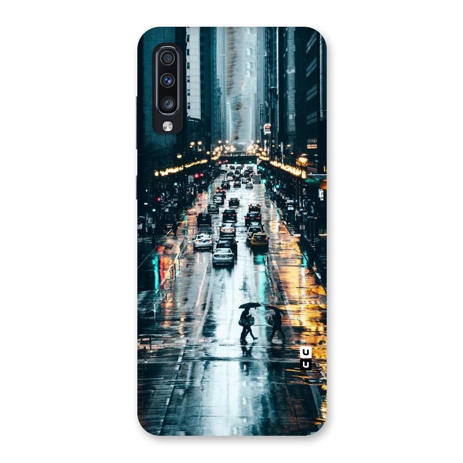NY Streets Rainy Back Case for Galaxy A70