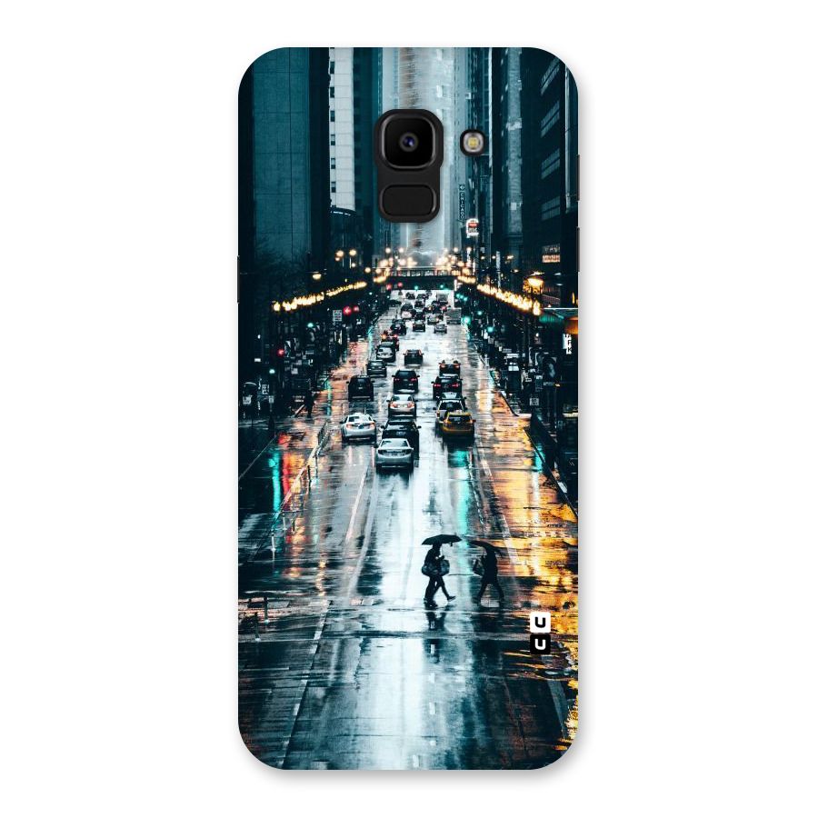 NY Streets Rainy Back Case for Galaxy J6
