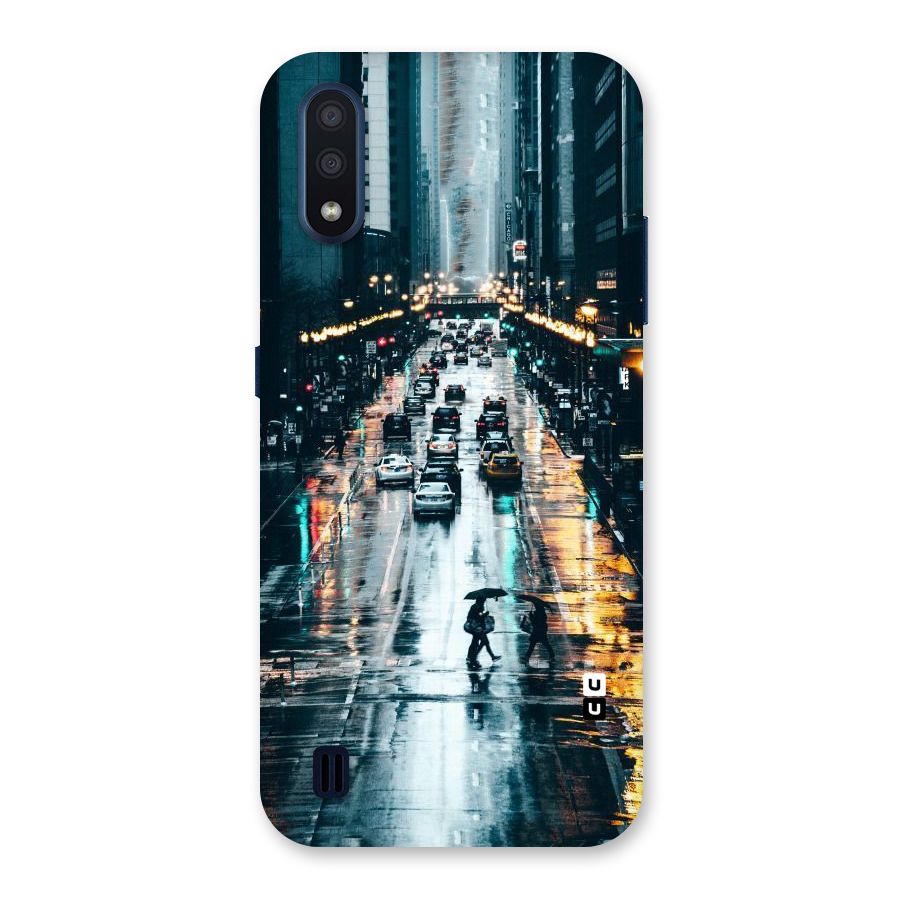 NY Streets Rainy Back Case for Galaxy M01