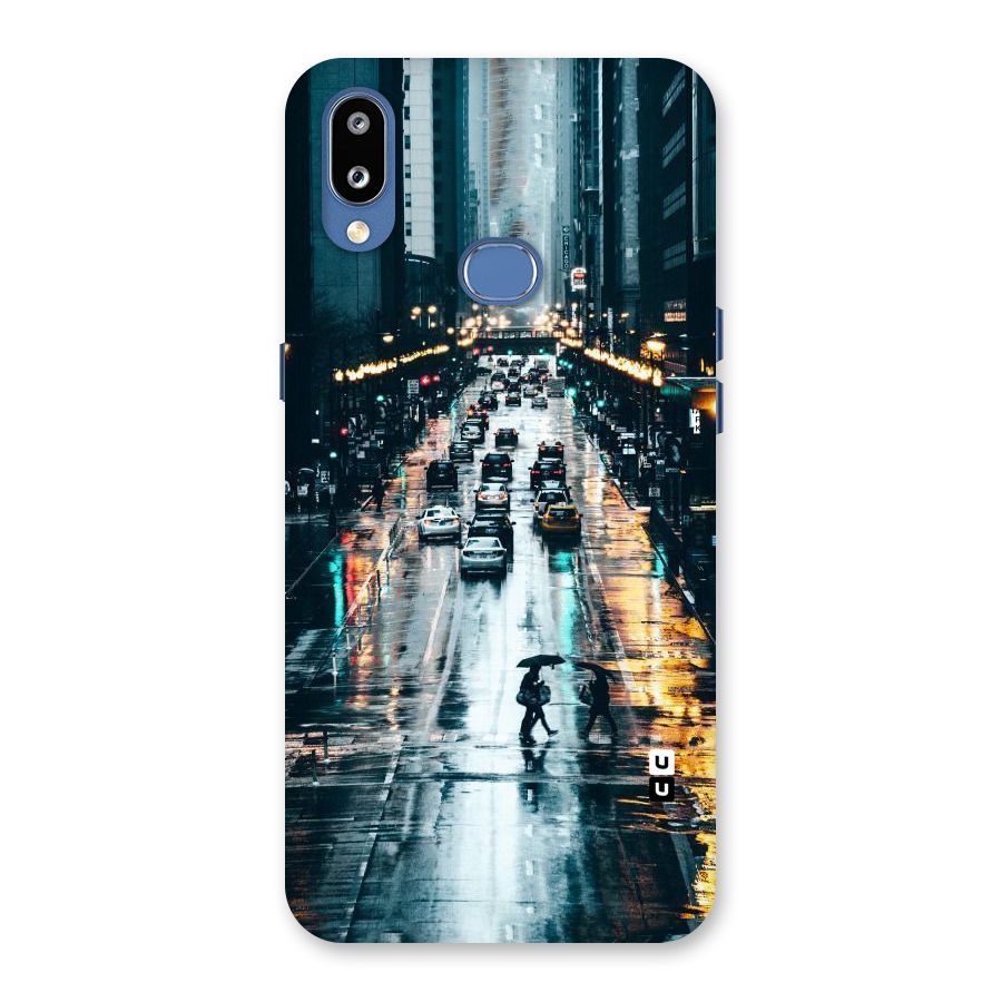 NY Streets Rainy Back Case for Galaxy M01s