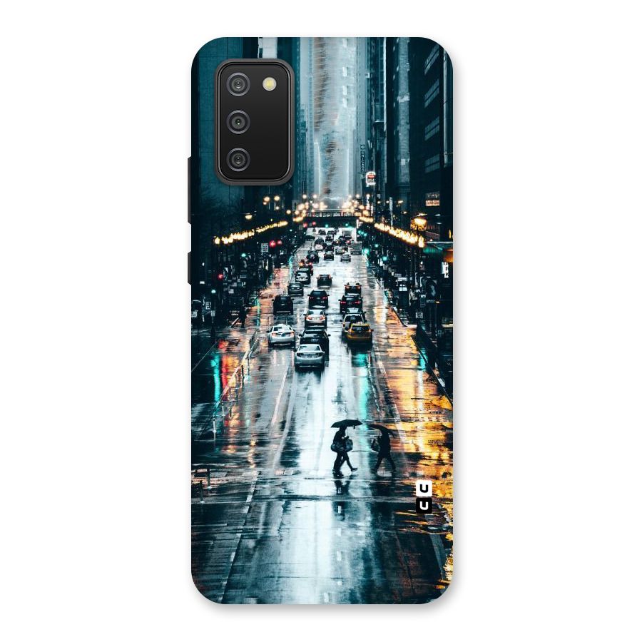 NY Streets Rainy Back Case for Galaxy M02s