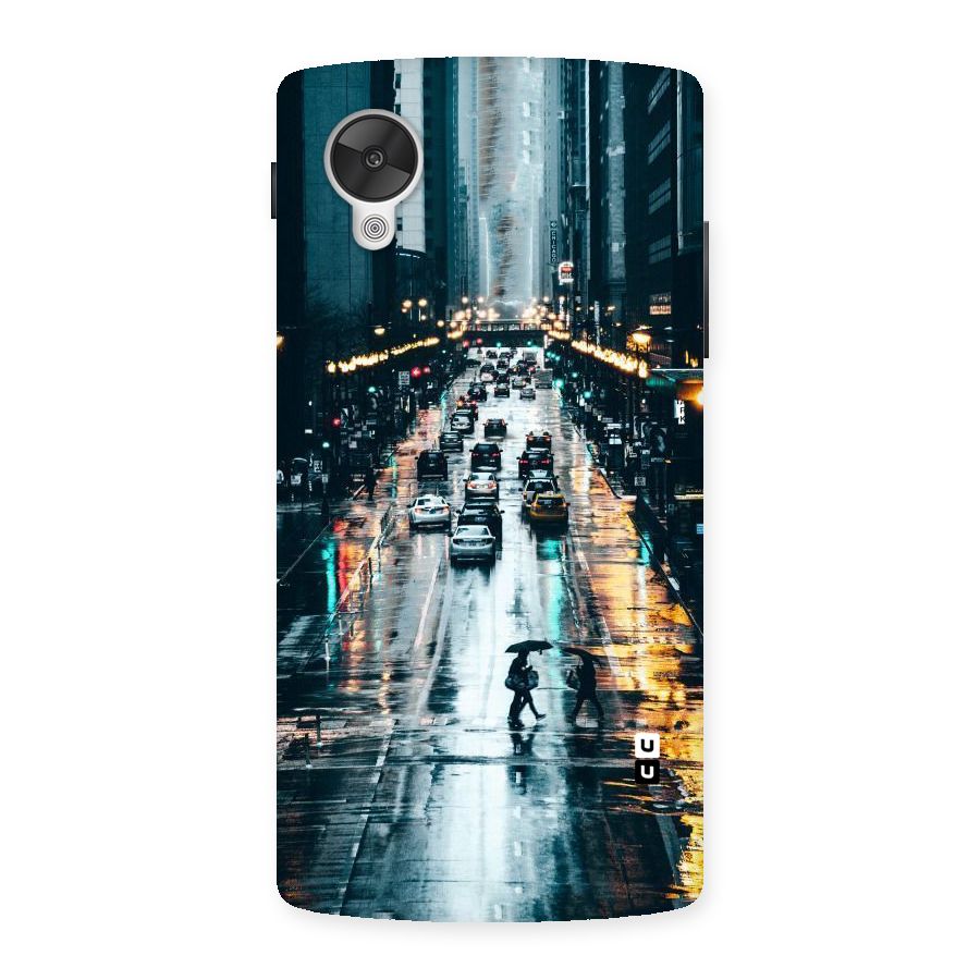 NY Streets Rainy Back Case for Google Nexsus 5