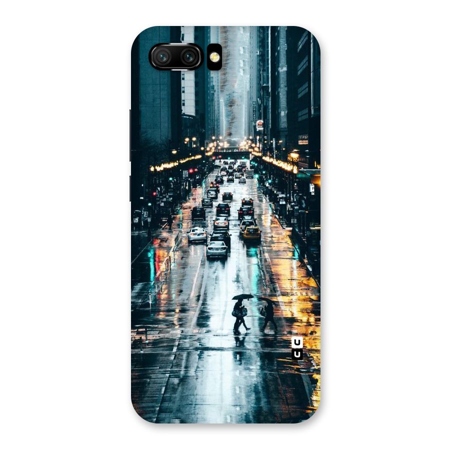 NY Streets Rainy Back Case for Honor 10
