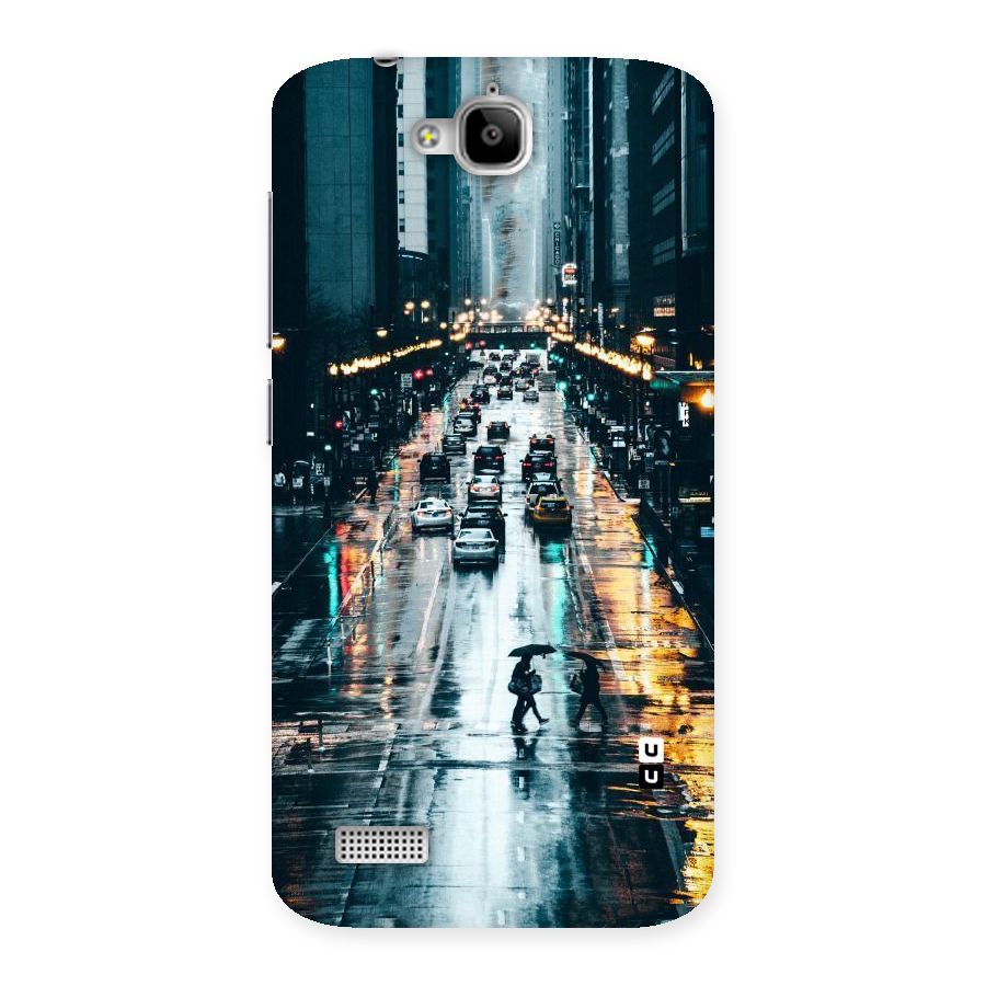 NY Streets Rainy Back Case for Honor Holly