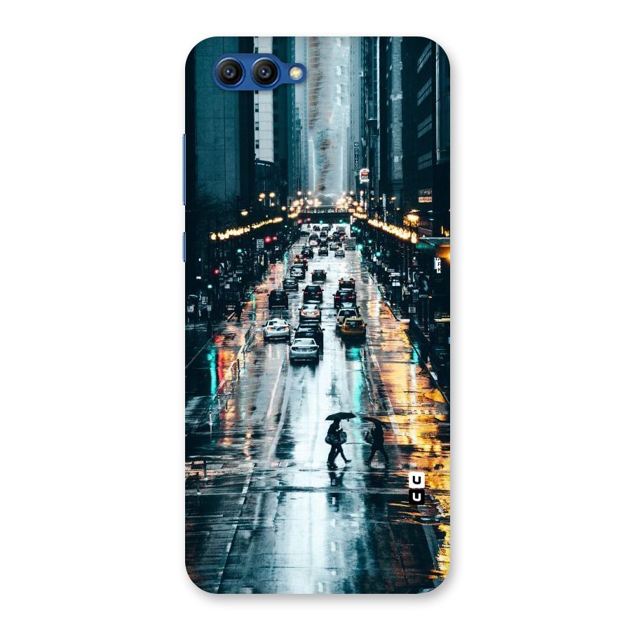 NY Streets Rainy Back Case for Honor View 10
