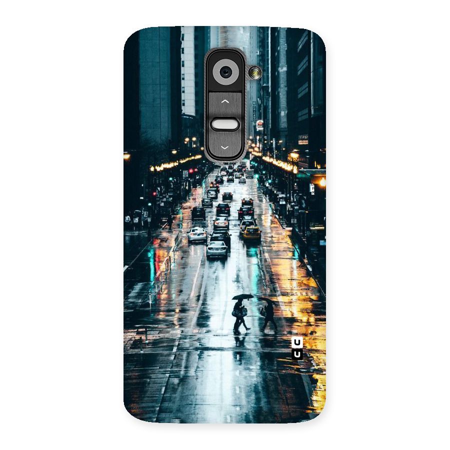 NY Streets Rainy Back Case for LG G2