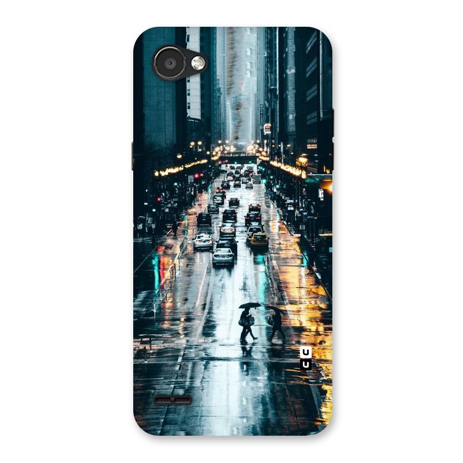 NY Streets Rainy Back Case for LG Q6