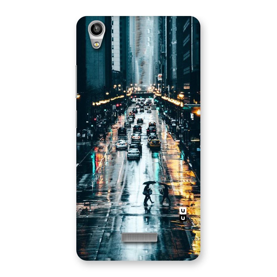 NY Streets Rainy Back Case for Lava-Pixel-V1