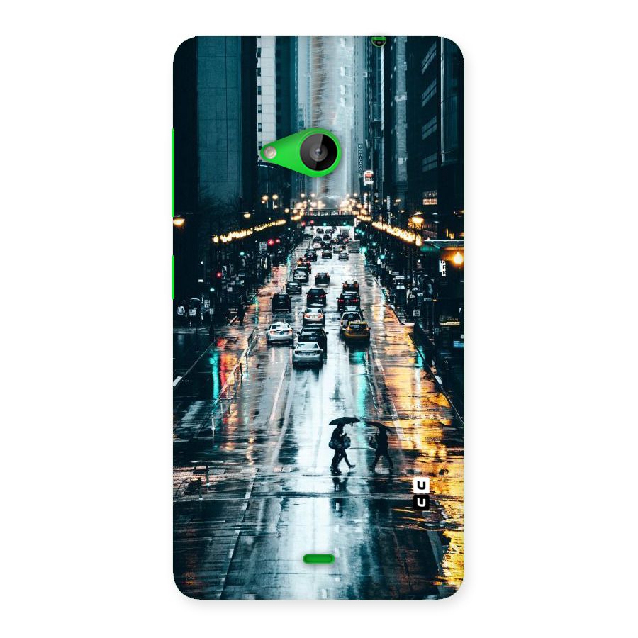 NY Streets Rainy Back Case for Lumia 535