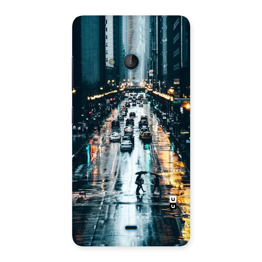 NY Streets Rainy Back Case for Lumia 540