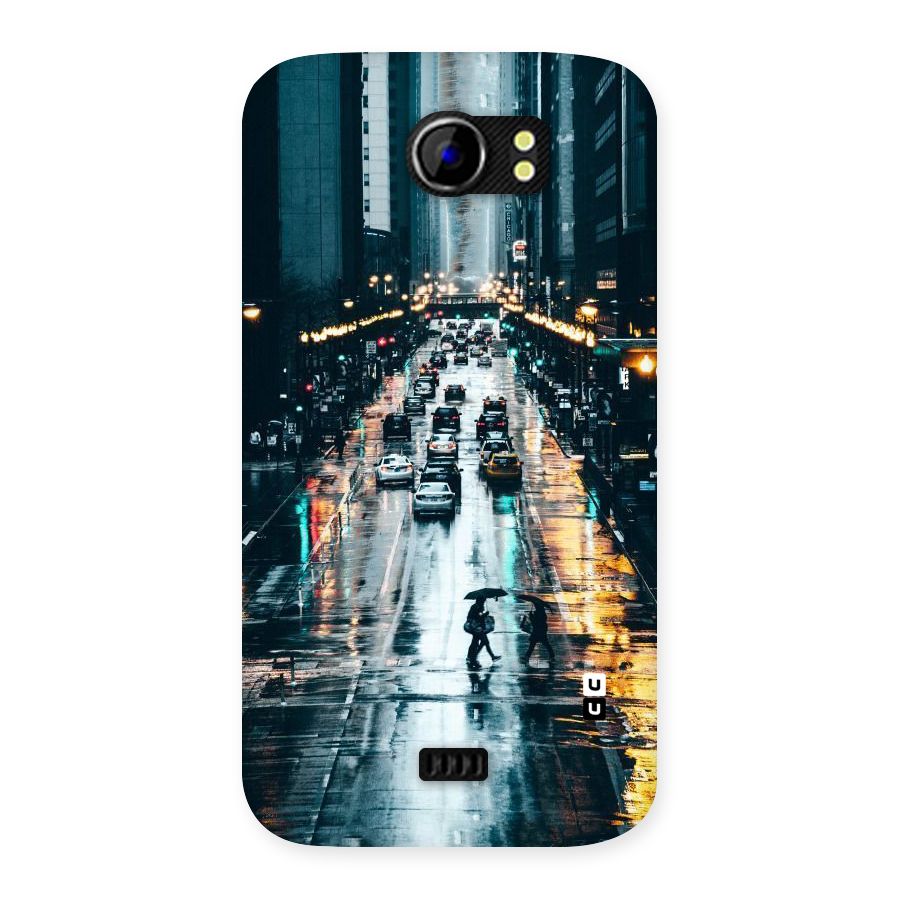 NY Streets Rainy Back Case for Micromax Canvas 2 A110