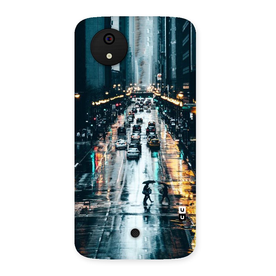 NY Streets Rainy Back Case for Micromax Canvas A1