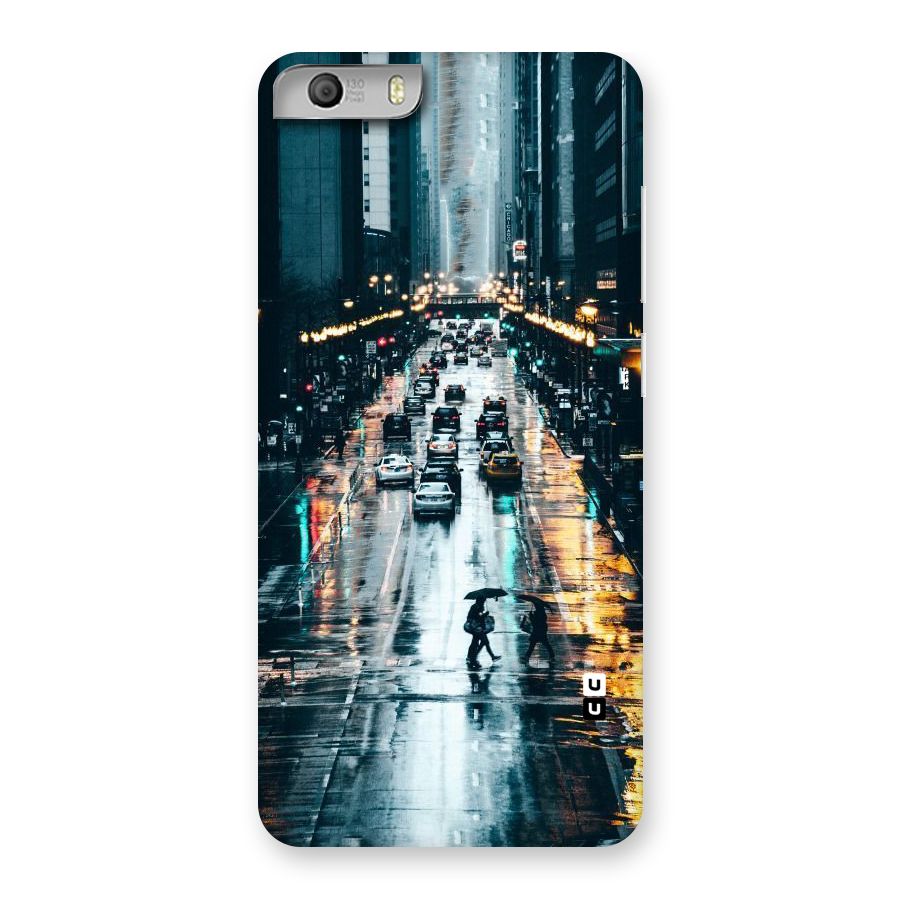 NY Streets Rainy Back Case for Micromax Canvas Knight 2